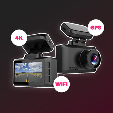 Ultra HD 4K Dashcam – GPS, WIFI, met ingebouwd 2,45” IPS-scherm